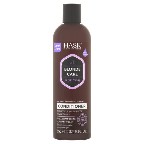 Hask Blonde Care Purple Toning Conditioner, 12 fl oz