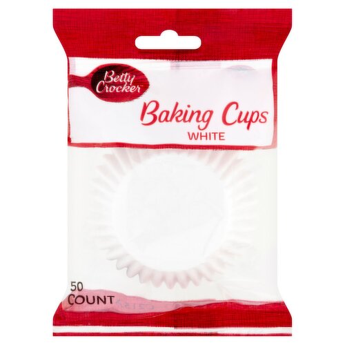 Betty Crocker White Baking Cups, 50 count