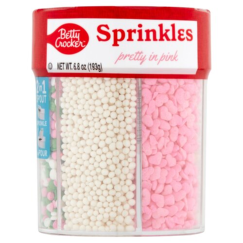 Betty Crocker Pretty in Pink Sprinkles, 6.8 oz