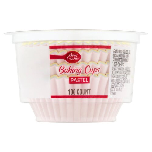 Betty Crocker Pastel Baking Cups, 100 count