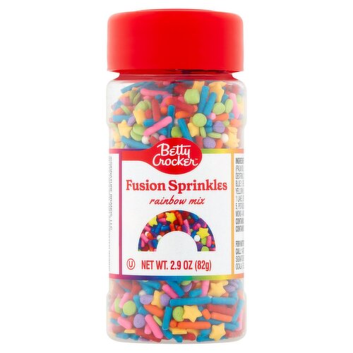 Betty Crocker Rainbow Mix Fusion Sprinkles, 2.9 oz