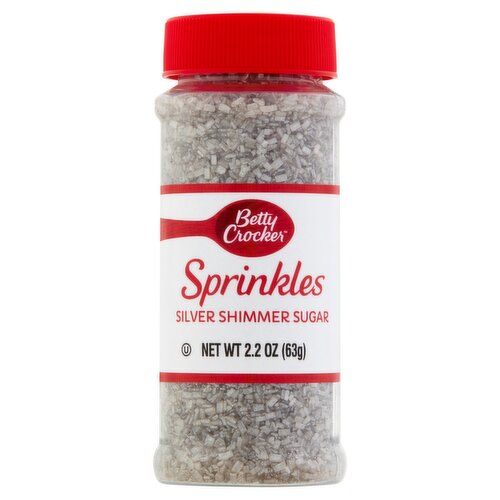 Betty Crocker Silver Shimmer Sugar Sprinkles, 2.2 oz