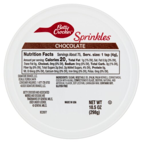 Betty Crocker Chocolate Sprinkles, 10.5 oz