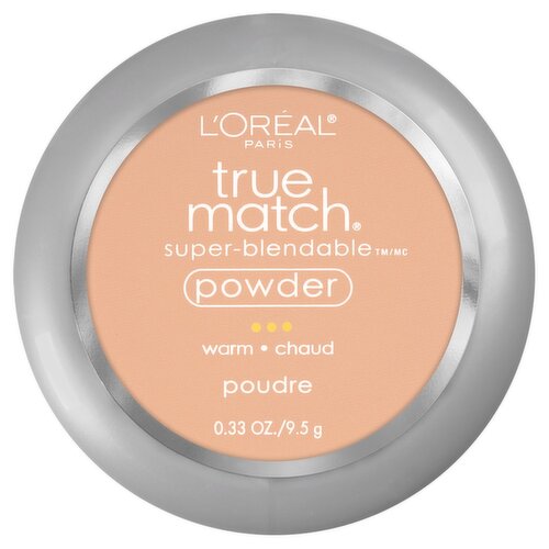 L'Oréal Paris True Match Warm W4 Natural Beige Super-Blendable Powder, 0.33 oz