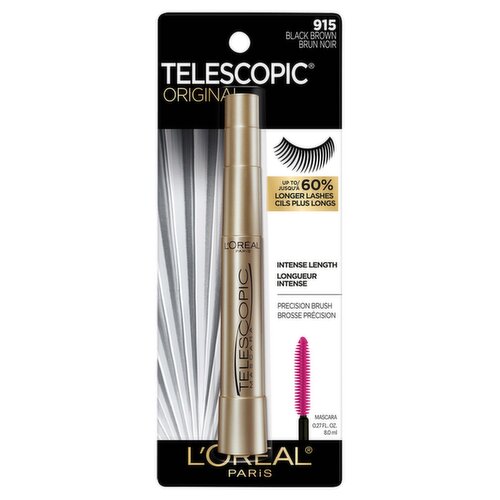 L'Oréal Paris Telescopic 915 Black Brown Original Mascara, 0.27 fl oz