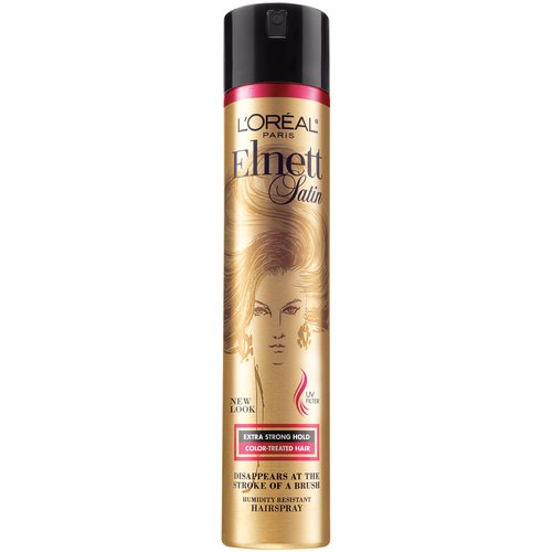 L'Oreal Paris Elnett Satin Extra Strong Hold Hair Spray-Color Treated Hair, 11 onz