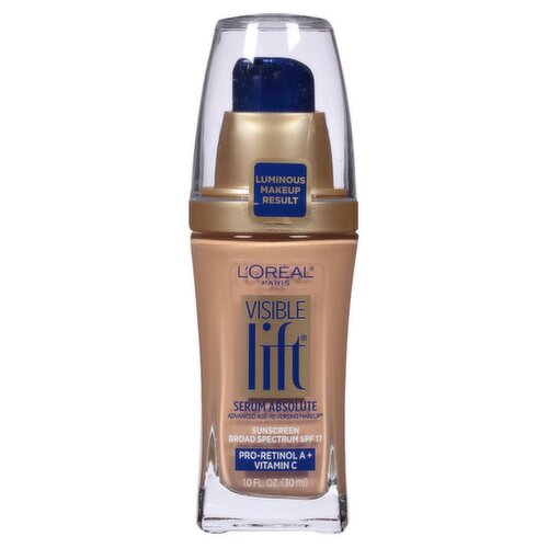 L'Oréal Paris Visible Lift 151 Natural Beige Broad Spectrum Sunscreen, SPF 17, 1.0 fl oz