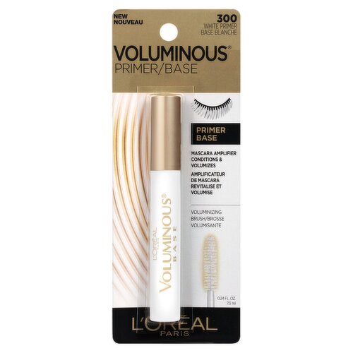 L'Oréal Paris Voluminous 300 White Mascara Primer, 0.24 fl oz