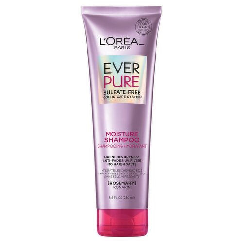 L'Oreal Paris EverPure Moisture Sulfate Free Shampoo for Dry Hair, 8.5 fl. oz.