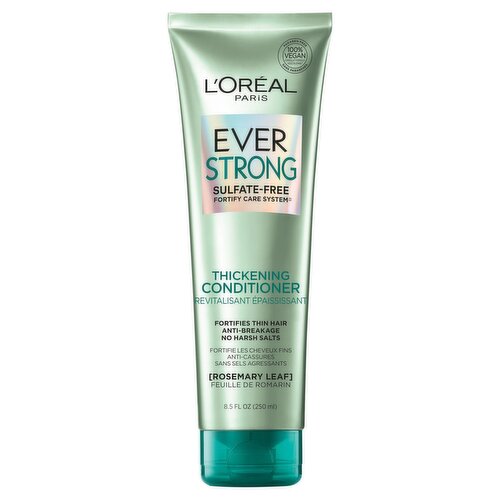 L'Oreal Paris EverStrong Thickening Sulfate Free Conditioner for Thin Hair, 8.5 oza