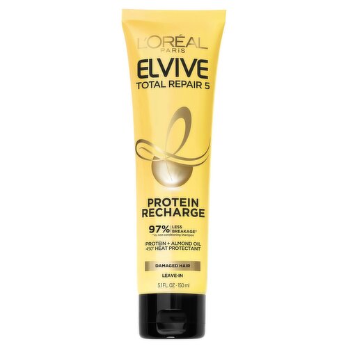 L'Oréal Paris Elvive Total Repair 5 Protein Recharge Leave In Conditioner, 5.1 oz.