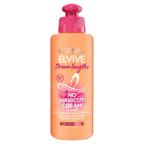 L'Oreal Paris Elvive Dream Lengths No Haircut Cream Leave In Conditioner, 6.8 fl. oz.