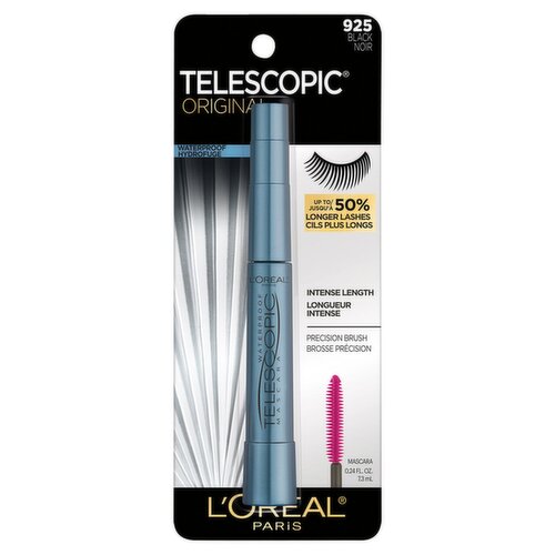 L'Oréal Paris Telescopic Original 925 Black Waterproof Mascara, 0.24 fl oz