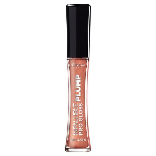 L'Oréal Paris Infallible Pro Gloss Plump 609 Lucid Glow Lip Gloss, 0.21 fl oz