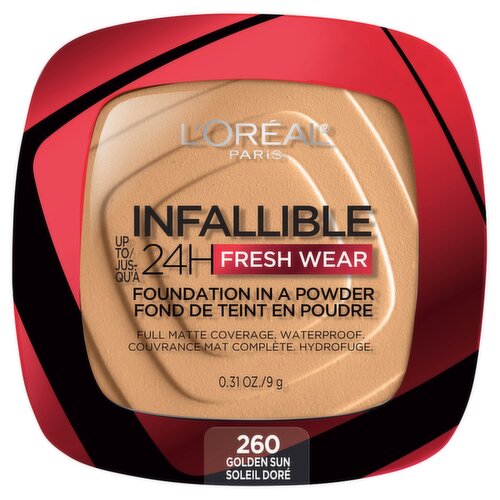 L'Oréal Paris Infallible 260 Golden Sun Foundation in a Powder, 0.31 oz