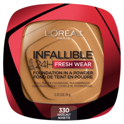 L'Oréal Paris Infallible 330 Hazelnut Foundation in a Powder, 0.31 oz