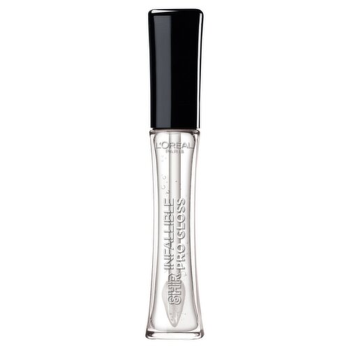 L'Oreal Paris Infallible 8 Hour Pro Lip Gloss, hydrating finish, Crystal Glass, 0.21 fl. oz.