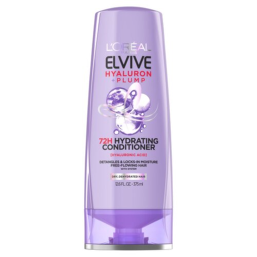 L'Oréal Paris Elvive Hyaluron + Plump 72H Hydrating Conditioner, 12.6 fl oz