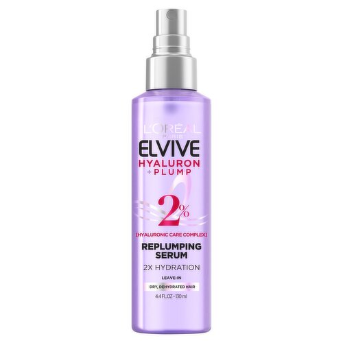 L'Oréal Paris Elvive Paraben-Free Hyaluron Moisture Plump Serum, , 4.4 fl oz