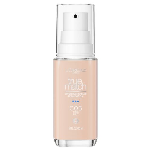 L'Oréal Paris True Match Co.5 Cool Light Super-Blendable Foundation, 1.0 fl oz