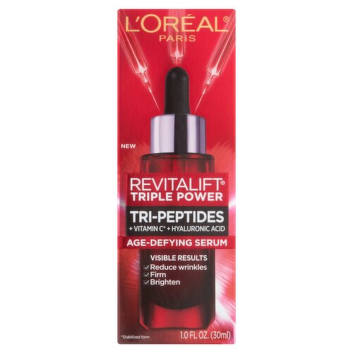 L'Oréal Paris Revitalift Triple Power Tri-Peptides Age-Defying Serum, 1.0 fl oz