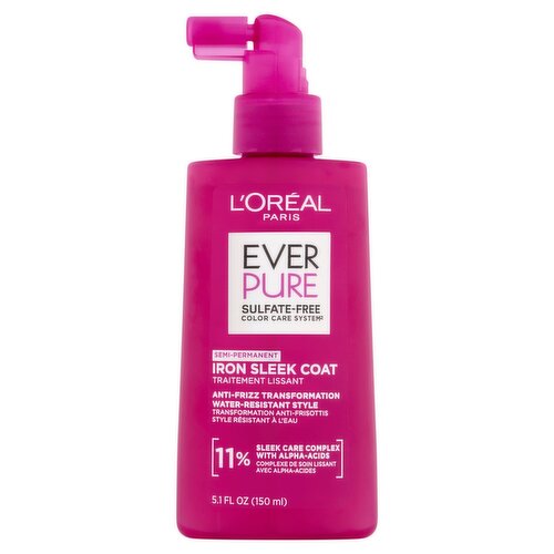 L'oréal Paris Ever Pure Iron Sleek Coat Semi-Permanent Hair Treatment, 5.1 fl oz