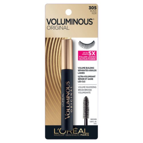 L'Oréal Paris Voluminous Original 305 Black Mascara, 0.28 fl oz