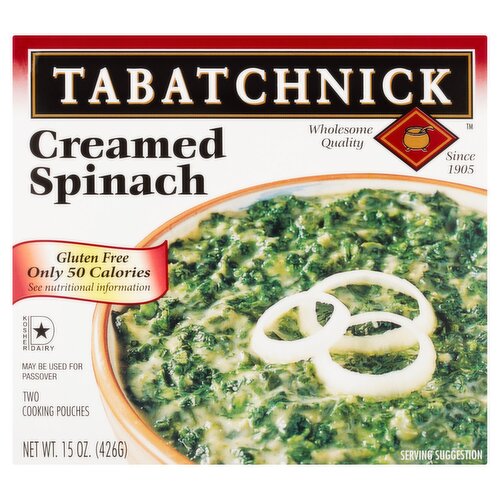 Tabatchnick Creamed Spinach, 2 count, 15 oz