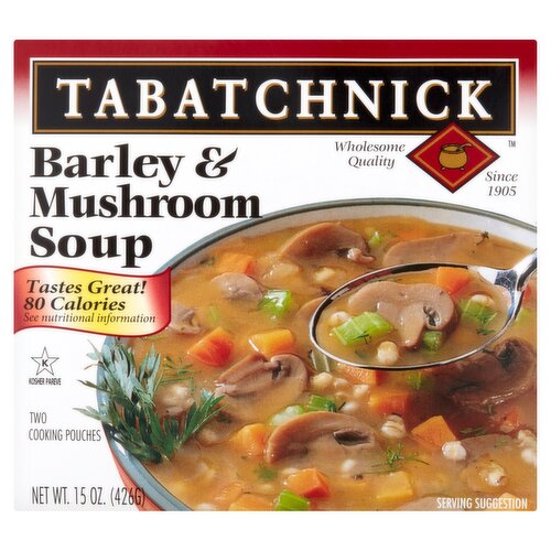 Tabatchnick Barley & Mushroom Soup, 2 count, 15 oz