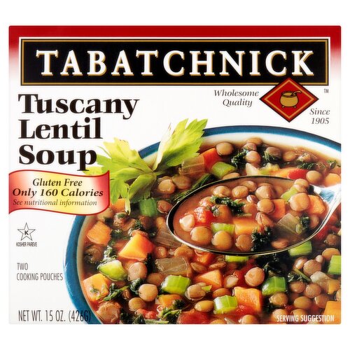 Tabatchnick Tuscany Lentil Soup, 2 count, 15 oz