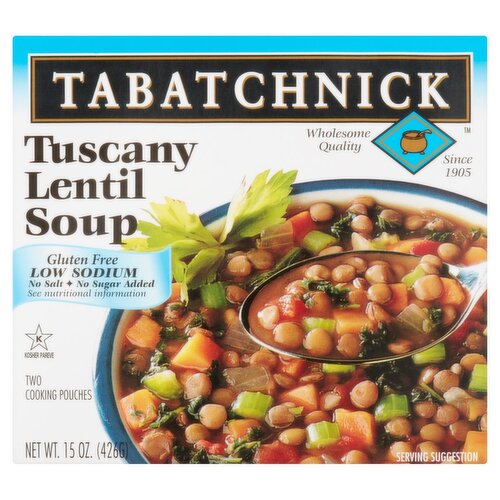 Tabatchnick Tuscany Lentil Soup, 2 count, 15 oz