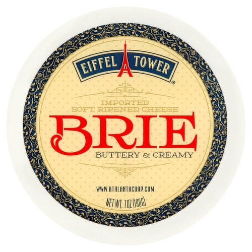 Eiffel Tower Brie Buttery & Creamy Imported Soft Ripened Cheese, 7 oz