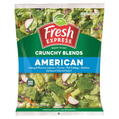 Fresh Express Crunchy Blends American Salad, 11 oz