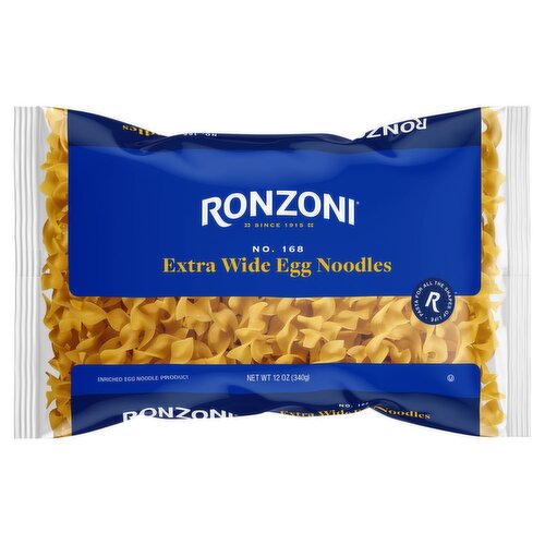 Ronzoni No. 168 Extra Wide Egg Noodles Pasta, 12 oz