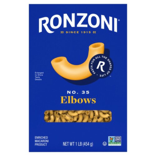 Ronzoni No. 35 Elbows Pasta, 1 lb