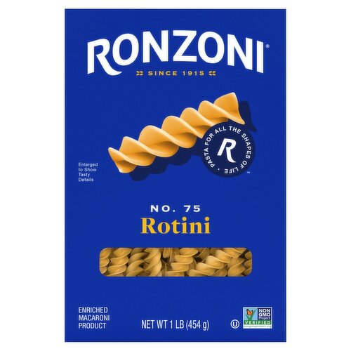 Ronzoni Rotini No. 75 Pasta, 1 lb