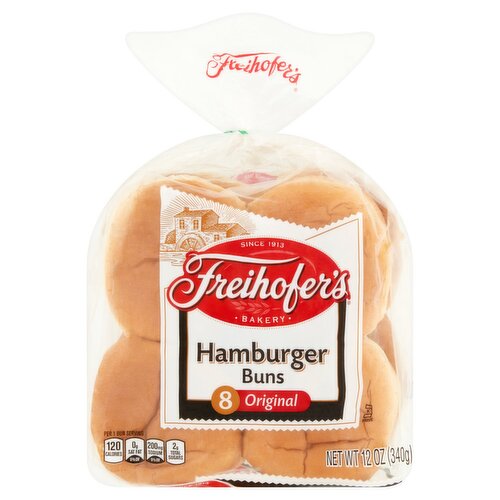 Freihofer's Bakery Original Hamburger Buns, 8 count, 12 oz