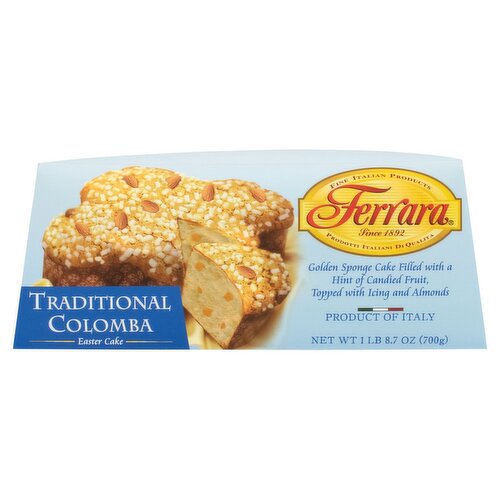 Ferrara Traditional Colomba Easter Cake, 1 lb 8.7 oz