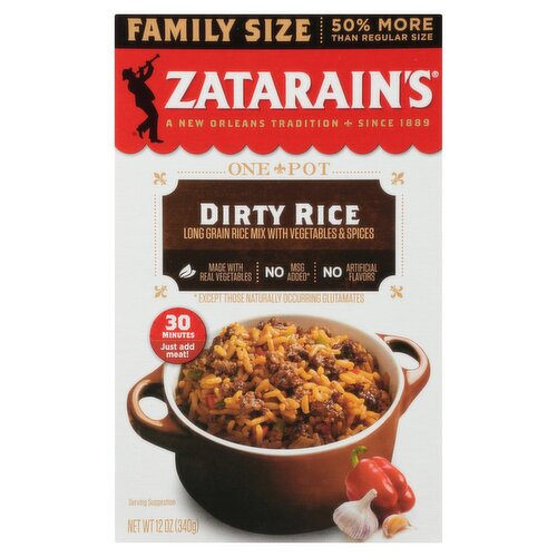 Zatarain's Family Size Dirty Rice Mix, 12 oz