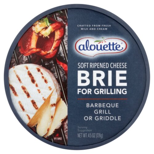 Alouette Soft Ripened Cheese Brie for Grilling, 4.5 oz