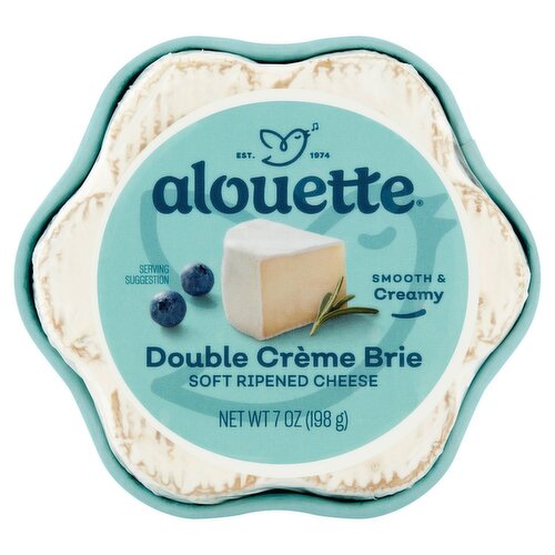 Alouette Double Crème Brie Soft Ripened Cheese, 7 oz