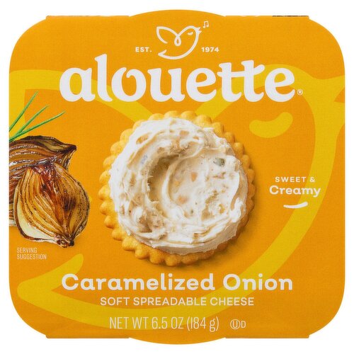 Alouette Caramelized Onion Soft Spreadable Cheese, 6.5 oz