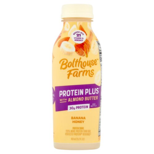 Bolthouse Farms Protein Plus Banana Honey with Almond Butter Protein Shake, 15.2 fl oz