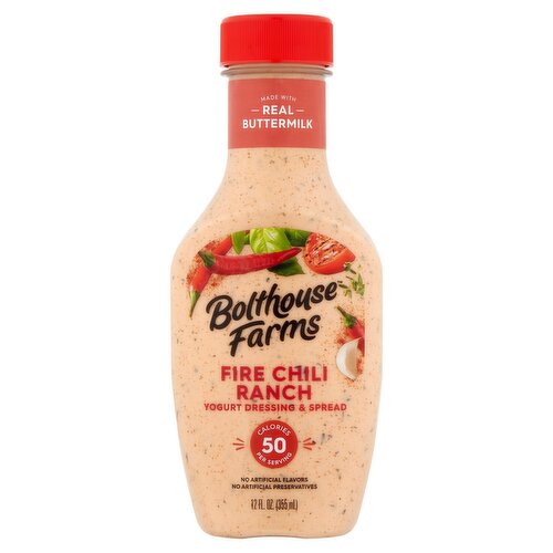 Bolthouse Farms Fire Chili Ranch Yogurt Dressing & Spread, 12 fl oz