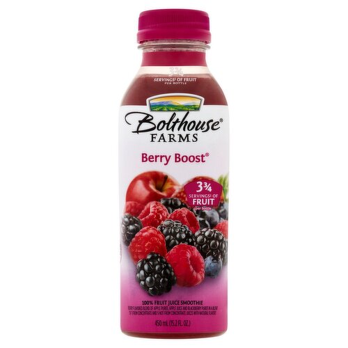 Bolthouse Farms Berry Boost 100% Fruit Juice Smoothie, 15.2 fl oz