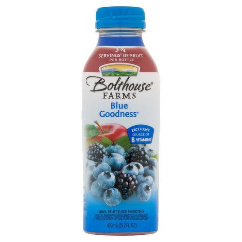 Bolthouse Farms Blue Goodness 100% Fruit Juice Smoothie, 15.2 fl oz