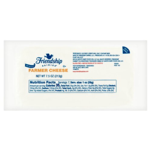 Friendship Dairies Farmer Cheese, 7.5 oz