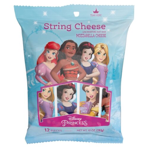 Disney Princess Low-Moisture Part-Skim Mozzarella String Cheese, 12 count, 10 oz