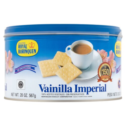 Royal Borinquen Vainilla Imperial Cookies, 20 oz