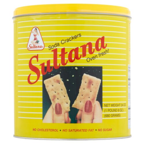 Sultana Soda Crackers, 24 oz